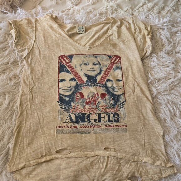 Jaded Gypsy Tea Stained Ladies of Country Tee - Picture 1 of 6